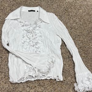 Violet and Claire Vintage Heart Blouse Button down